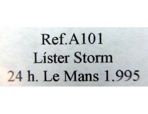LISTER STORM LE MANS 1995 BLANCO AZUL REF.A101 FLY