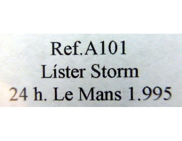 LISTER STORM LE MANS 1995 BLANCO AZUL REF.A101 FLY