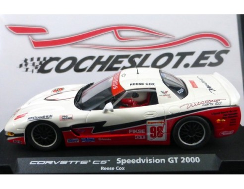 CORVETTE C5 SPEEDVISION GT2000 BLANCO Y ROJO  A544 REF.88075 FLY
