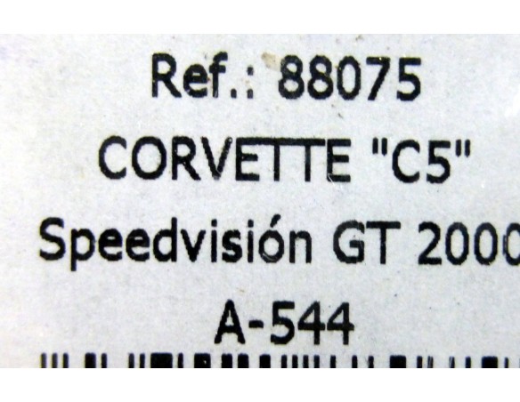 CORVETTE C5 SPEEDVISION GT2000 BLANCO Y ROJO  A544 REF.88075 FLY