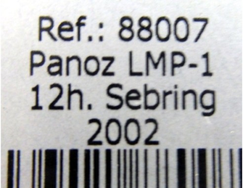 PANOZ LMP-1 12 SEBRING 2002 AZUL ROJO ESTRELLAS REF.88007 FLY