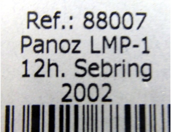 PANOZ LMP-1 12 SEBRING 2002 AZUL ROJO ESTRELLAS REF.88007 FLY