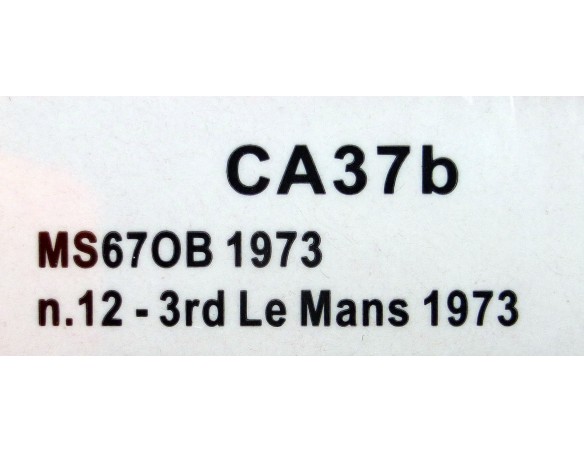 MANTRA-SIMCA MS670b 1973 3rd LE MANS REF.CA37b SLOT.IT