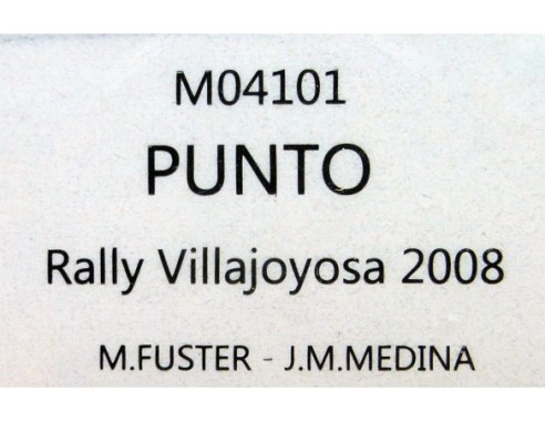 FIAT PUNTO RALLY VILLAJOYOSA 2008 REF.M04101 FLYSLOT