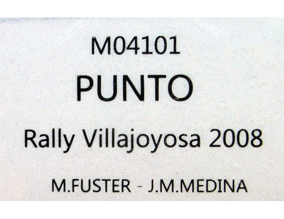 FIAT PUNTO RALLY VILLAJOYOSA 2008 REF.M04101 FLYSLOT