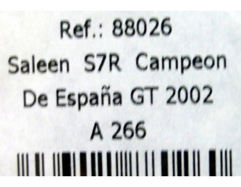 SALEEN S7R CAMPEON ESPAÑA 2002 VALENTINE A266 REF.88026 FLY