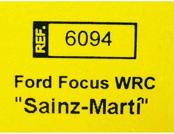 FORD FOCUS WRC SAINZ-MARTI REF.6094 TECNITOYS