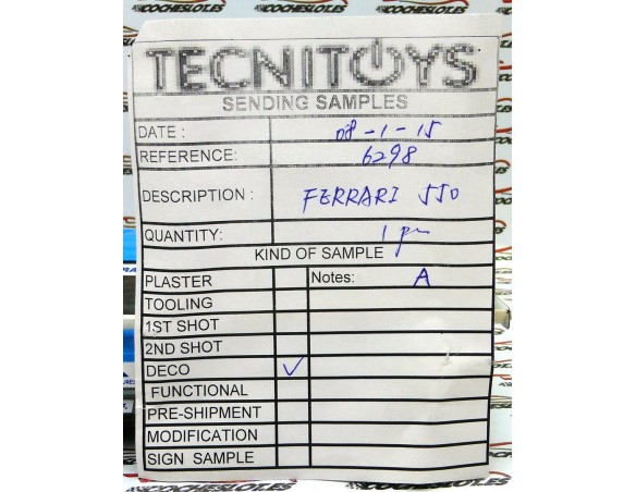 PRUEBA DE TAMPOGRAFIA FERRARI 550 TECNITOYS