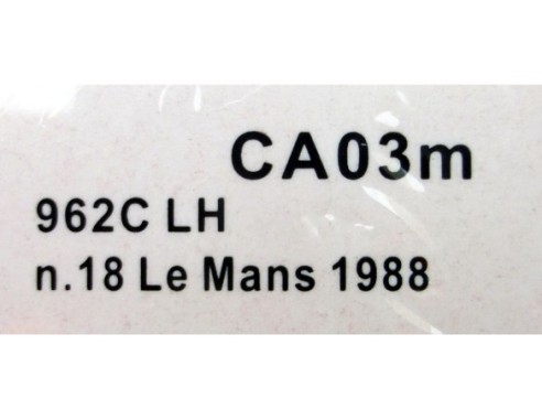 PORSCHE 962C LH Nº18 LE MANS 1988 REF.CA03m SLOT.IT