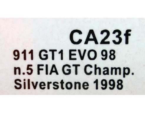 PORSCHE 911 GT1 EVO 98 FIA GT CHAMP.SILVERSTONE 1998 CA23f SLOT.IT