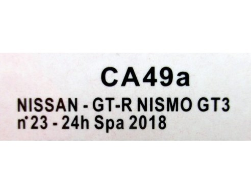 NISSAN GT-R NISMO GT3 24h SPA 2018 REF.CA49a SLOT.IT