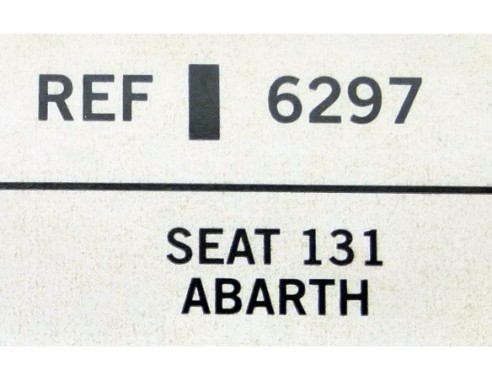 SEAT 131 ABARTH REF.6297 TECNITOYS