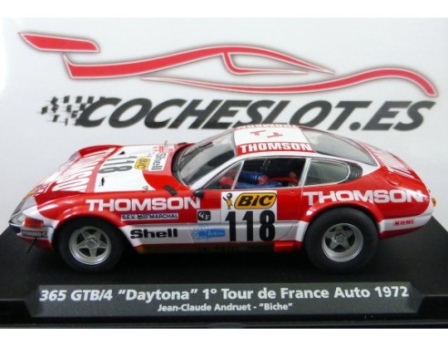 FERRARI 365 GTB/4 TOUR DE FRANCE 1972 BLANCO ROJO A655  REF.88122 FLY