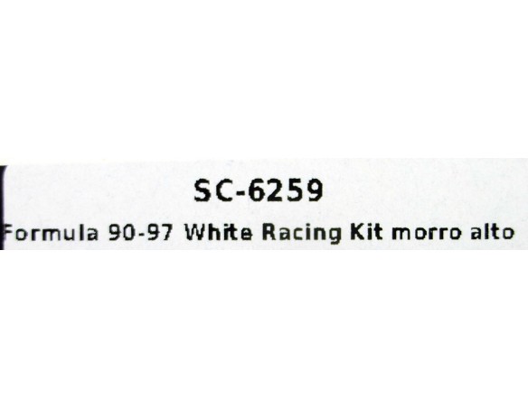 FORMULA 90-97 WHITE RACING KIT MORRO ALTO REF.SC6259 SCALEAUTO