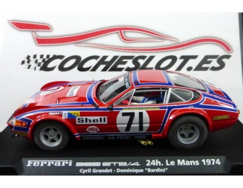 FERRARI 365 GTB/4 LE MANS 1974 ROJO SHELL A651  REF.88077 FLY