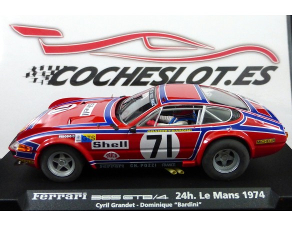 FERRARI 365 GTB/4 LE MANS 1974 ROJO SHELL A651  REF.88077 FLY