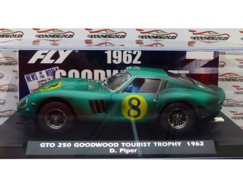 FERRARI GTO 250 GOOWOOD TOURIST TROPHY 1962 VERDE Nº8 SUCIO REF.E2032 FLY