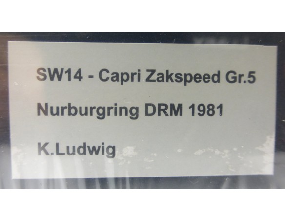 FORD CAPRI GRUPO 5 WURTH  1981 REF.SW14 SIDEWAYS