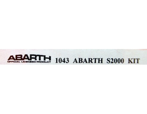 KIT ABARTH 1043 REF.S2000 NSR