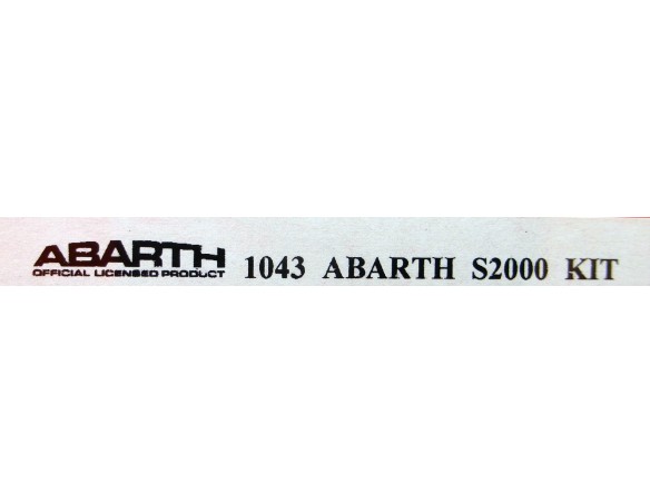 KIT ABARTH 1043 REF.S2000 NSR