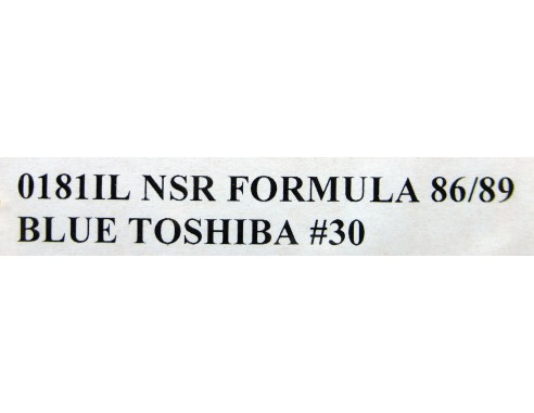 FORMULA 1 86/89 BLUE TOSHIBA Nº30 REF.0181IL NSR