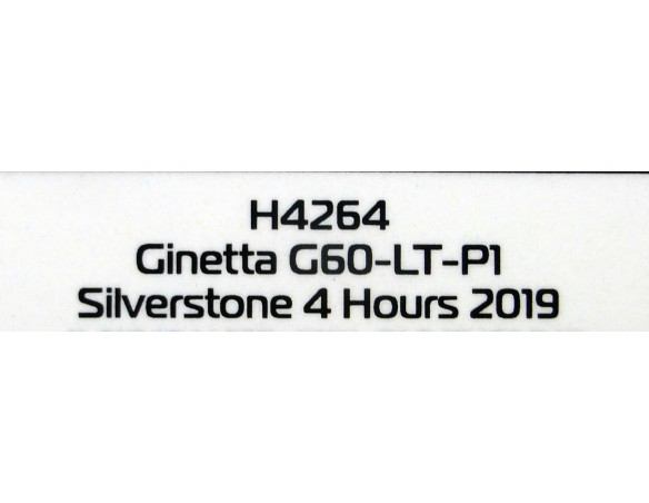 GINETTA G60-LT-P1 SILVERSTONE 4h 2019 REF.H4264 SUPERSLOT