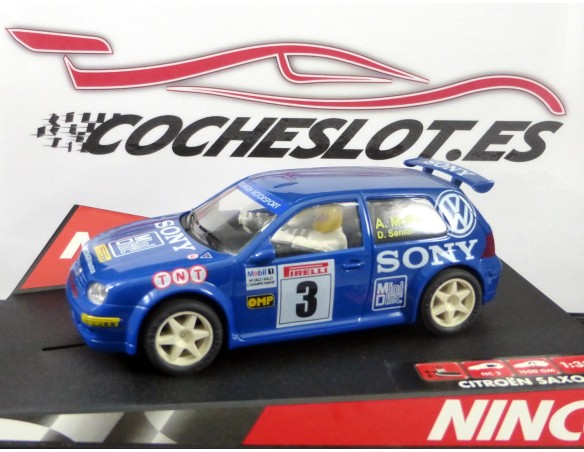 Volkswagen Golf Sony AZUL Nº 3 2001 REF.50228 NINCO