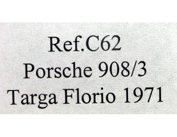 PORSCHE 908/3 TARGA FLORIO 1971 REF.C62 FLY