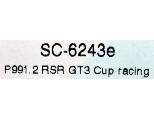 PORSCHE 991 2 RSR GT3 CUP RACING REF.SC6243e SCALEAUTO