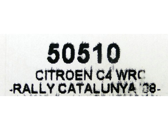 CITROEN C4 WCR RALLY CATALUNYA 08 REF.50510 NINCO