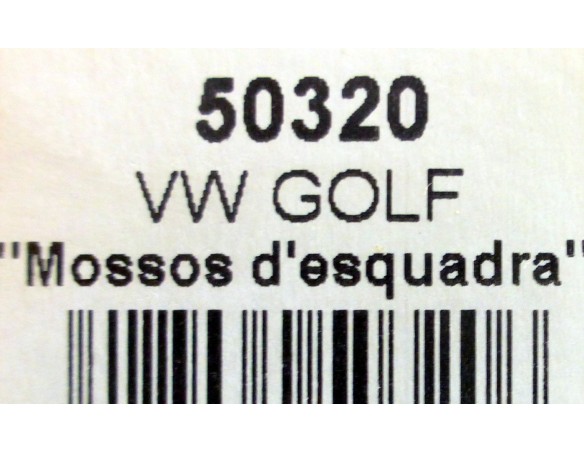 Volkswagen Golf Mossos Desquadra policia 2003 REF.50320 NINCO