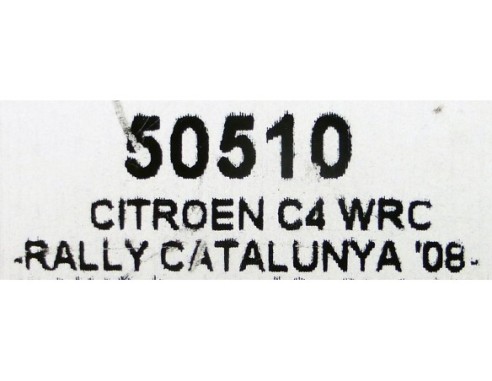 CITROEN C4 WCR RALLY CATALUNYA 08 OFICIAL DRIVER REF.50510 NINCO