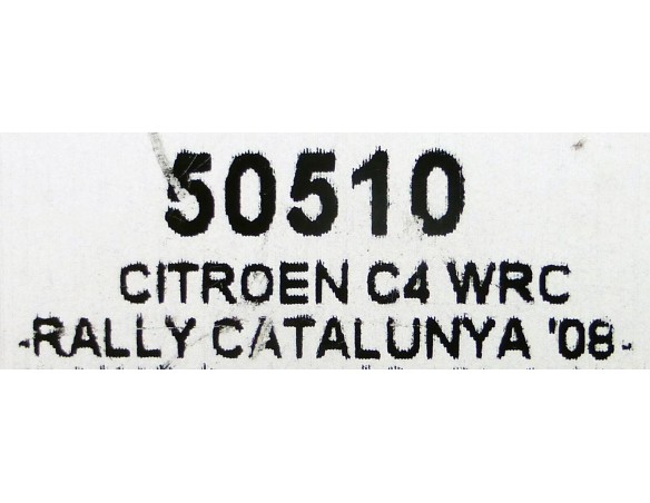 CITROEN C4 WCR RALLY CATALUNYA 08 OFICIAL DRIVER REF.50510 NINCO