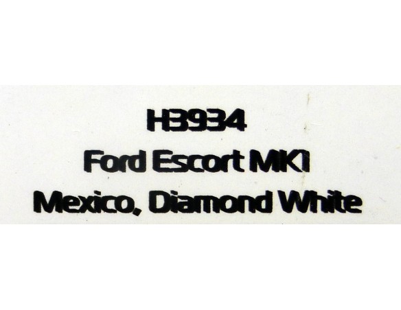 FORD SCORT MK1 MEXICO DIAMOND WHITE REF.H3934 SUPERSLOT