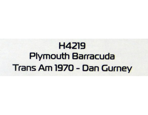 PLYMOUTH BARRACUDA TRANS AM 1970 REF.H4219 SUPERSLOT