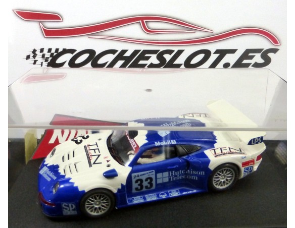 Porsche 911 GT1 SCHUBEL  TEN blanco azul 1999 REF.50181 NINCO