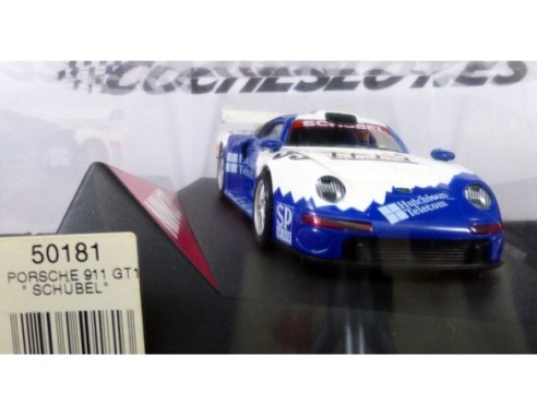 Porsche 911 GT1 SCHUBEL  TEN blanco azul 1999 REF.50181 NINCO