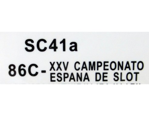 TOYOTA  86C XXV CAMPEONATO ESPAÑA DE SLOT REF.SC41a SLOT.IT