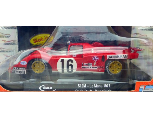 FERRARI 512M Nº16 LE MANS 1971 REF.CA51a SLOT.IT