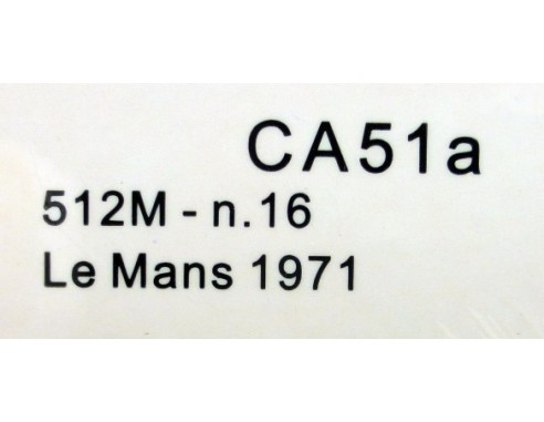 FERRARI 512M Nº16 LE MANS 1971 REF.CA51a SLOT.IT