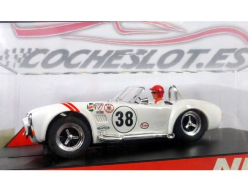 AC Cobra Racing Stripes blanco lineas azules nº38 REF.50352 NINCO