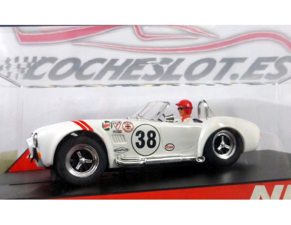 AC Cobra Racing Stripes blanco lineas azules nº38 REF.50352 NINCO