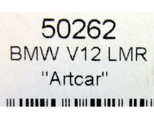 BMW V12 LMR ARTCAR BLANCO Nº16 REF.50262 NINCO