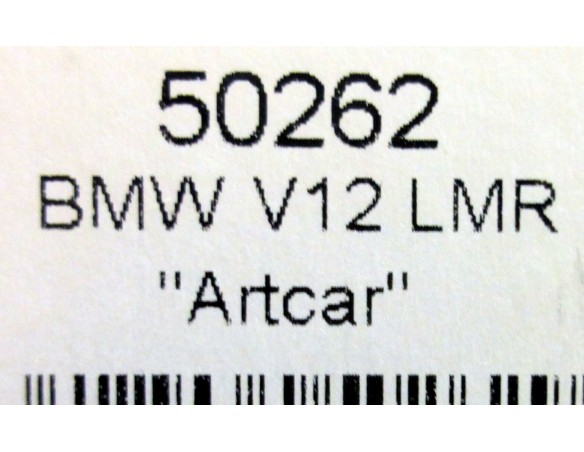 BMW V12 LMR ARTCAR BLANCO Nº16 REF.50262 NINCO