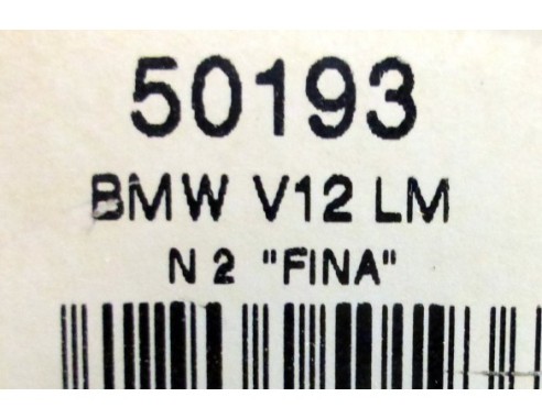 BMW V12 LM FINA BLANCO Nº2 REF.50193 NINCO