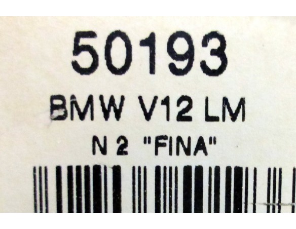 BMW V12 LM FINA BLANCO Nº2 REF.50193 NINCO