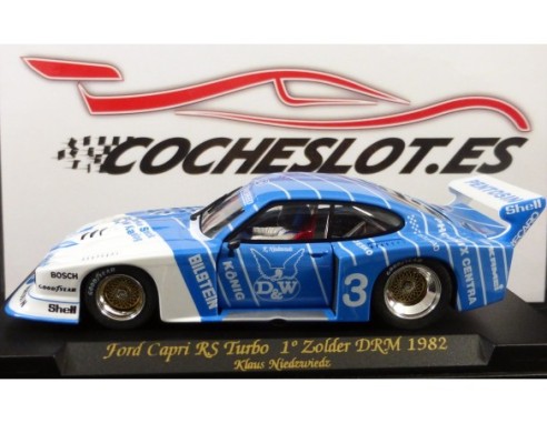 FORD CAPRI RS TURBO ZOLDER DRM 1982 AZUL BLANCO Nº 3 PENTOSIN REF .A149 FLY