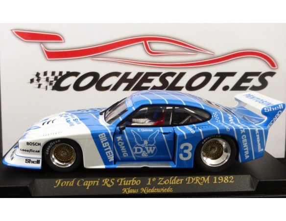 FORD CAPRI RS TURBO ZOLDER DRM 1982 AZUL BLANCO Nº 3 PENTOSIN REF .A149 FLY