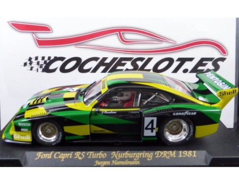 FORD CAPRI RS TURBO NURBURGRING 1981	NEGRO VERDE AMARILLO Nº4 REF.A143 FLY