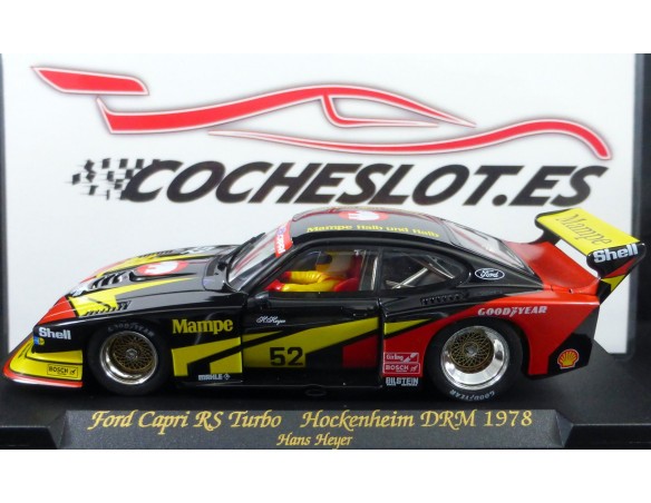 FORD CAPRI RS TURBO HOCKENHEIM 1978 NEGRO ROJO AMARILLO Nº52 REF.A144L FLY